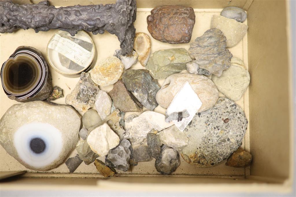 Two boxes of geological specimens, collected before 1970,